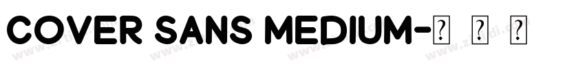 Cover sans Medium字体转换